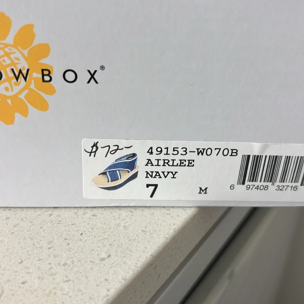 Yellow Box Women's Navy Platform Sandals - Picture 3 of 3